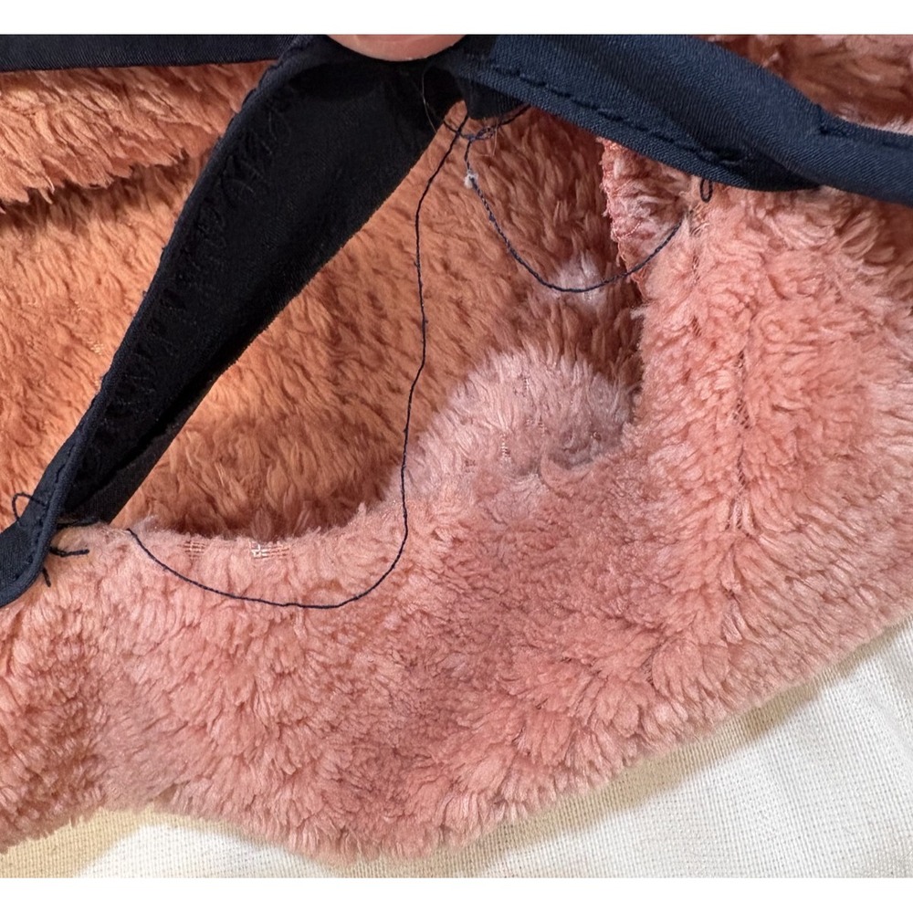 SIMPLY SOUTHERN LONG SLEEVE SOFT SHERPA Coral Pink PULLOVER SWEATSHIRT L Large - Picture 9 of 10